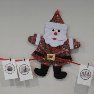 Kaarthanger kerstman of kerstboom