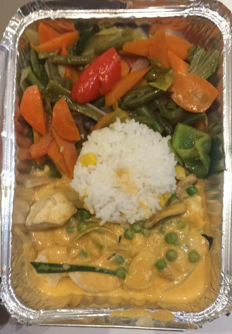 Thais eten -Khao Pad kip