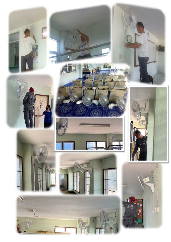 werken plaatsen ventilatoren Chiang Rai